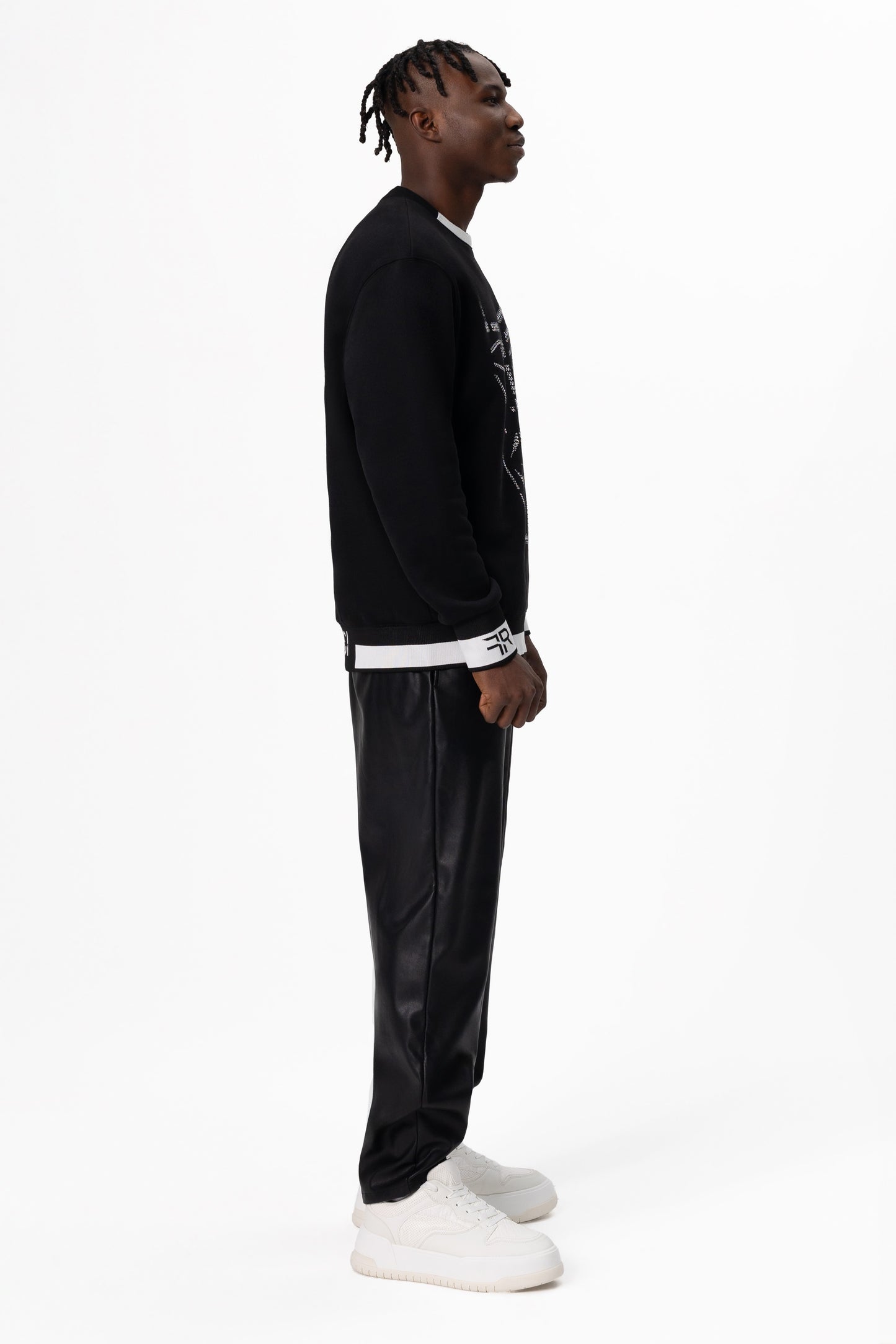 Crystal-Encrusted Unisex Sweatshirt