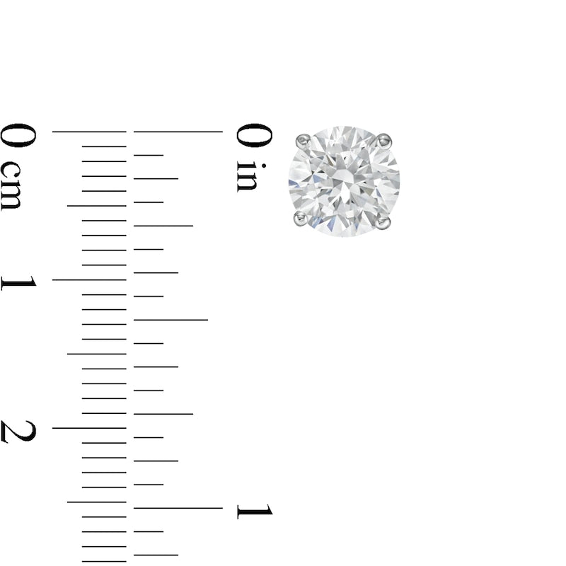3.00 CTW Lab Grown Diamond Stud Earrings | 14k Gold | AGI Certified