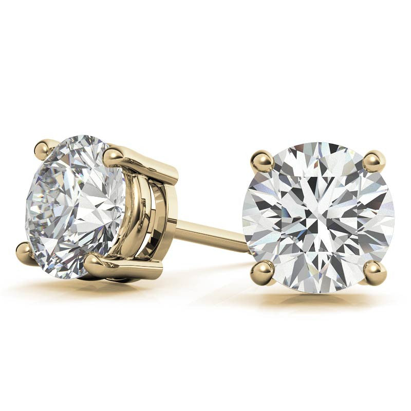 3.00 CTW Lab Grown Diamond Stud Earrings | 14k Gold | AGI Certified