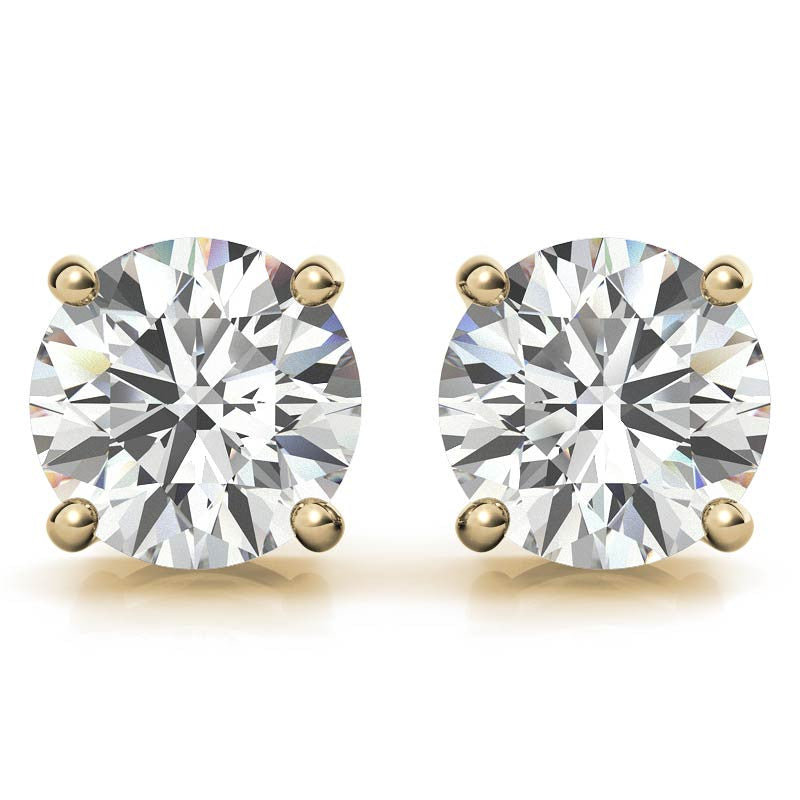 3.00 CTW Lab Grown Diamond Stud Earrings | 14k Gold | AGI Certified