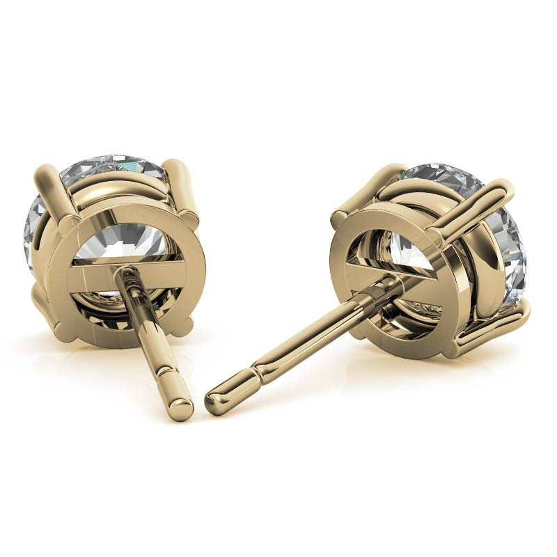 3.00 CTW Lab Grown Diamond Stud Earrings | 14k Gold | AGI Certified