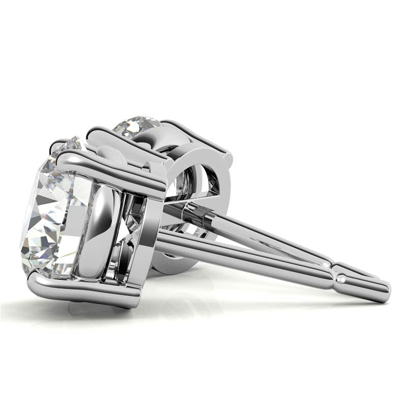 3.00 CTW Lab Grown Diamond Stud Earrings | 14k Gold | AGI Certified