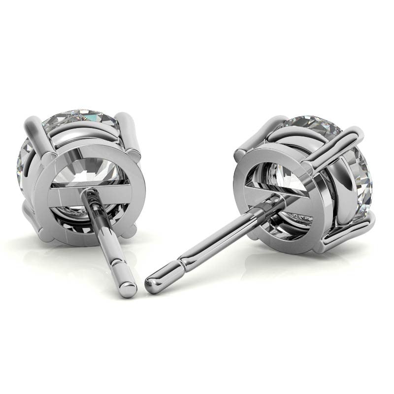 3.00 CTW Lab Grown Diamond Stud Earrings | 14k Gold | AGI Certified
