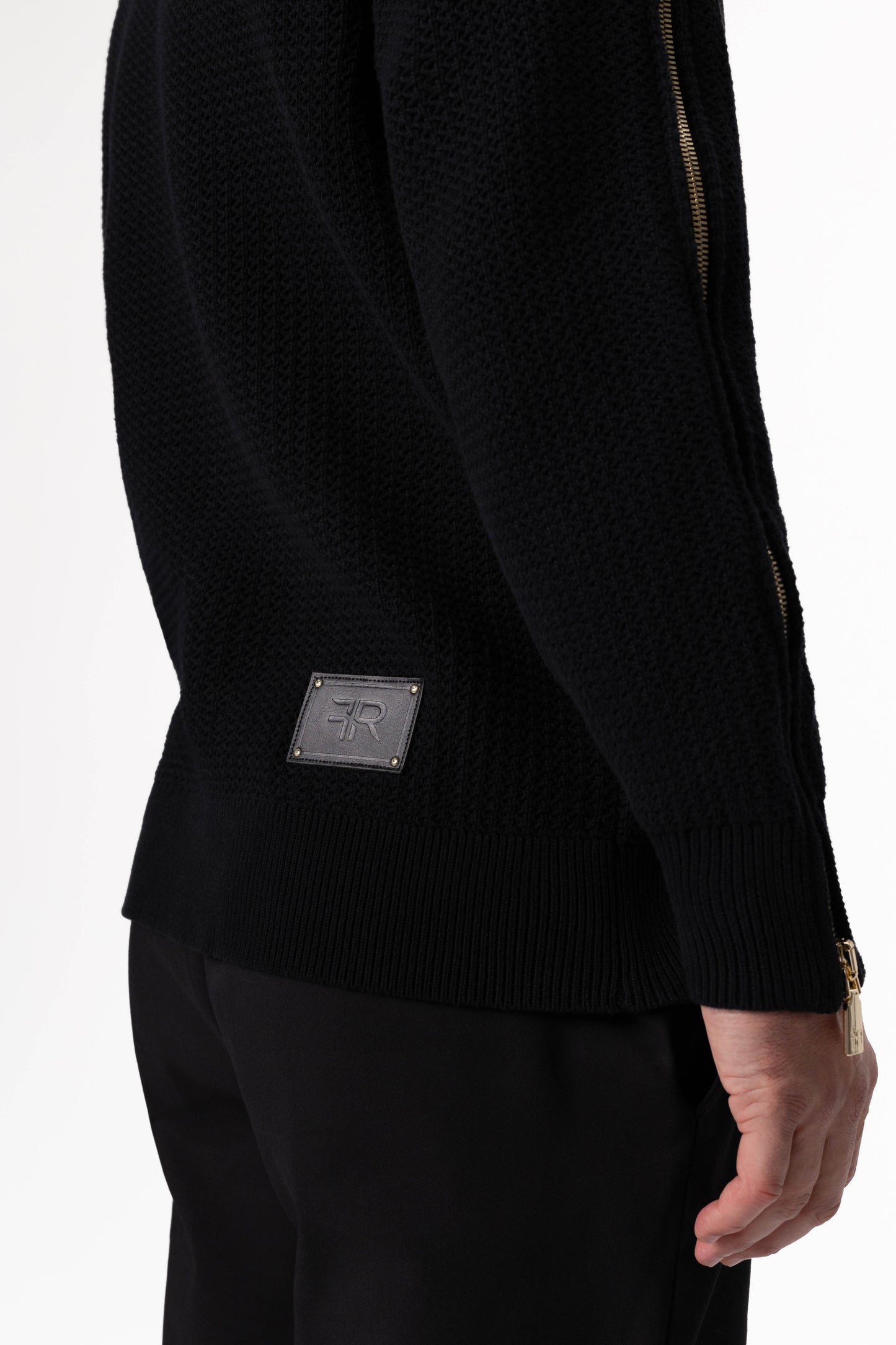 Zipped Turtleneck Sweater