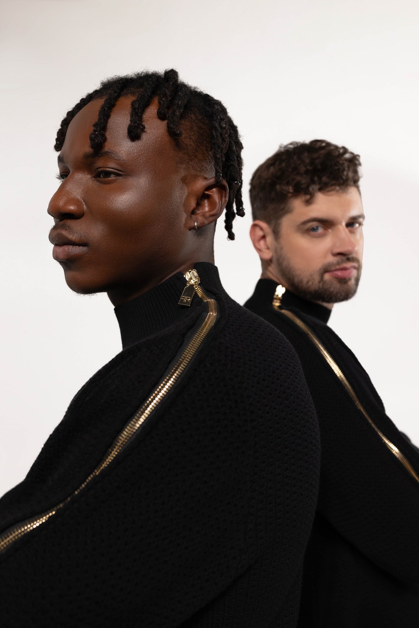 Zipped Turtleneck Sweater